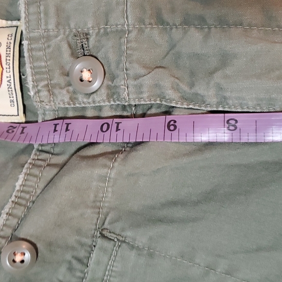 Vintage Cotton army green pants, route 66 13/14 - Picture 4 of 9